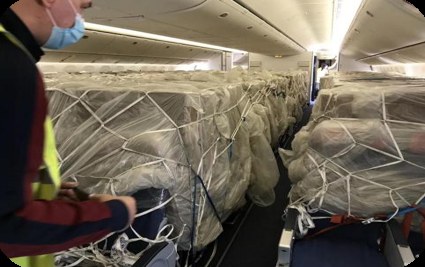 药品空运 · 客机腹舱 cargo 装载实拍